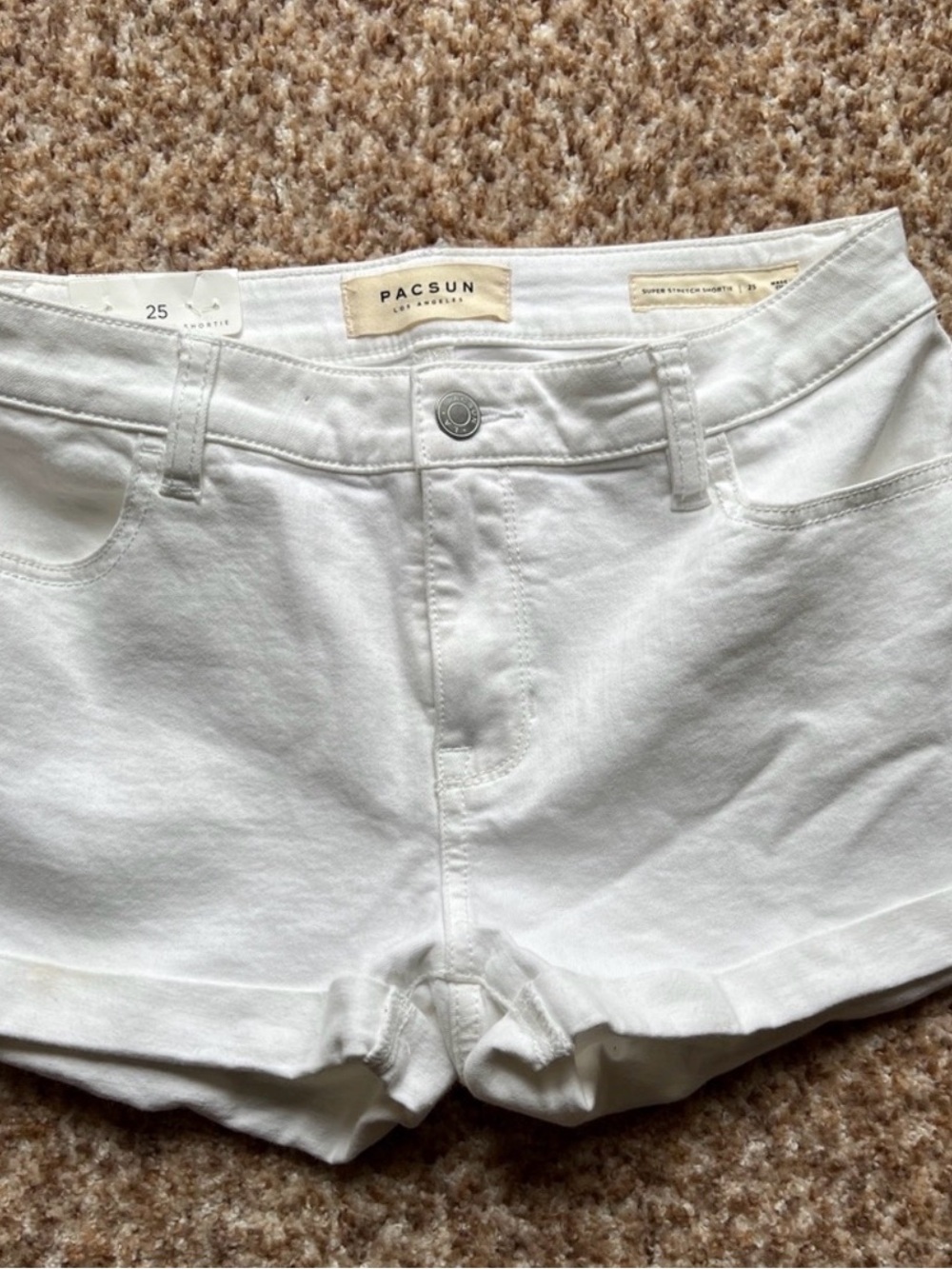 PacSun White Women's Jean Shorts - Size 25